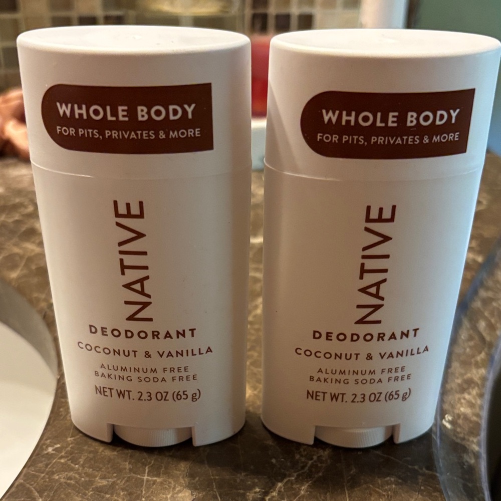Native Whole Body Deodorant - Coconut & Vanilla, 2 pk